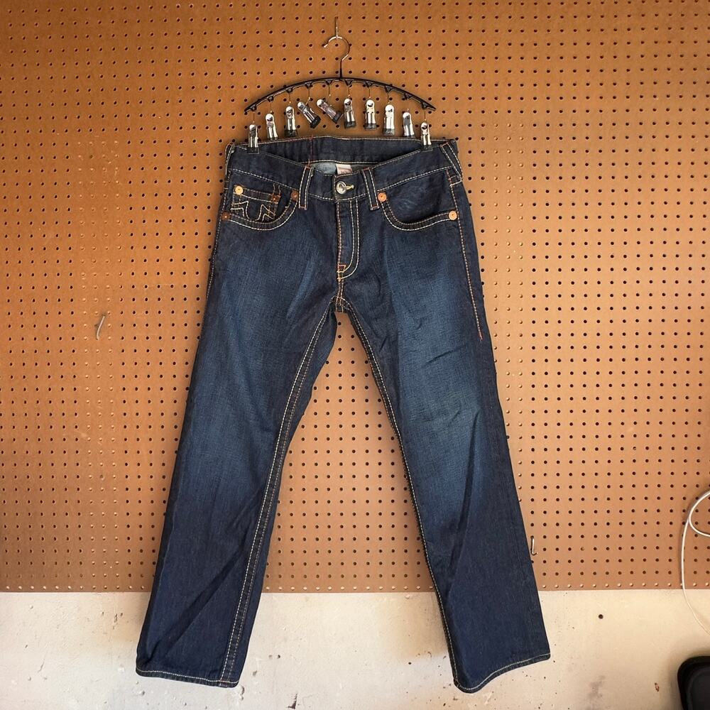 True Religion Bobby Big T Jeans 34x33 Dark Wash USA Made
